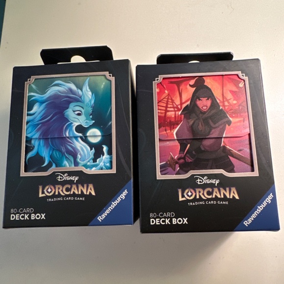 Disney Lorcana set of deck boxes NWT!! Quantity of two!! - Picture 2 of 5